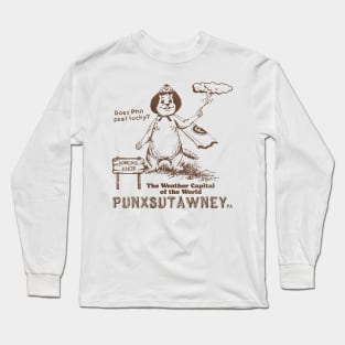 Vintage Groundhog Day Punxsutawney PA Long Sleeve T-Shirt